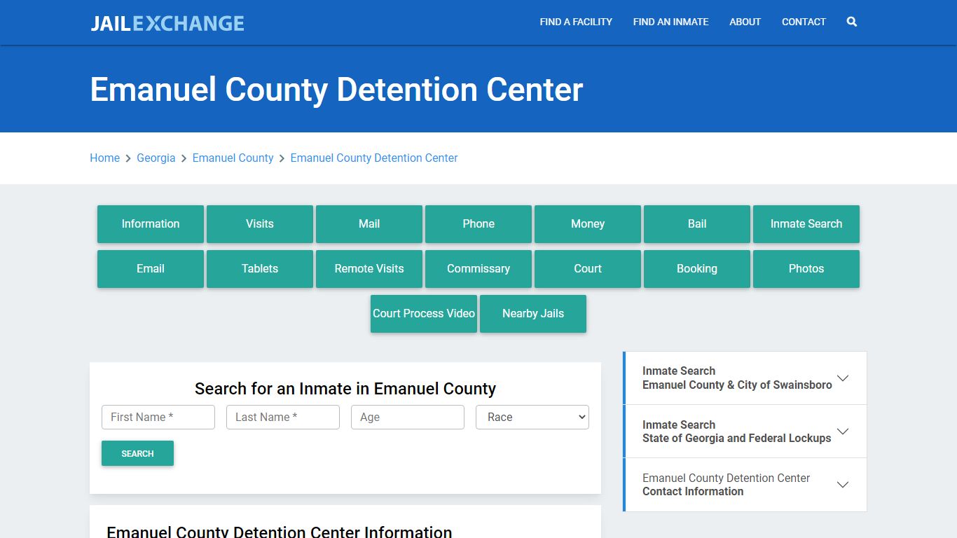 Emanuel County Detention Center - Jail Exchange